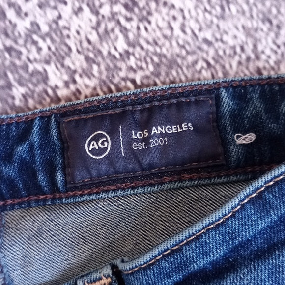 AG ANGEL EXTENDED Low Rise Boot Flare Denim Jeans