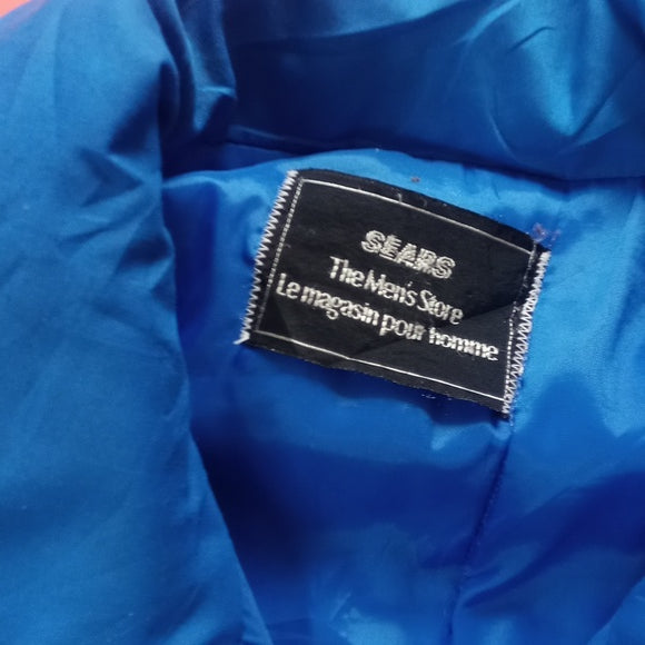 Vintage 90s Sears Blue Black Colour Block Essential Jacket UNISEX