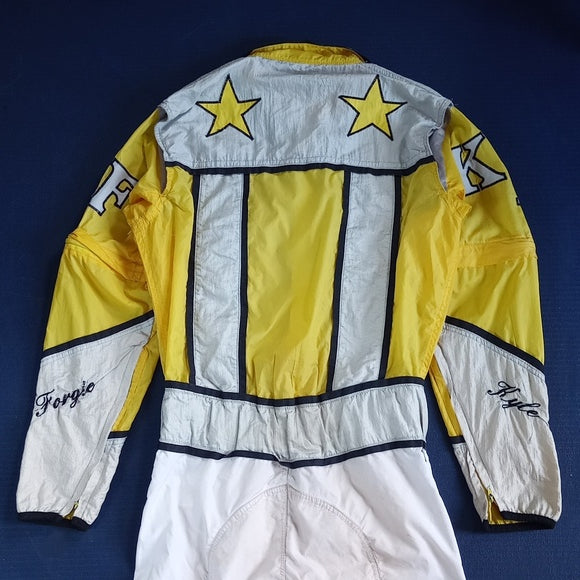 Vintage Harness Horse Racing Suit Jumpsuit Stars Super Dave Kyle Forgie