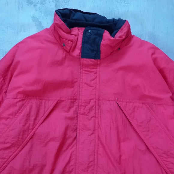 Vintage 90s Marlboro Cigarette Goose Down Winter Puffer Jacket MCS #75157