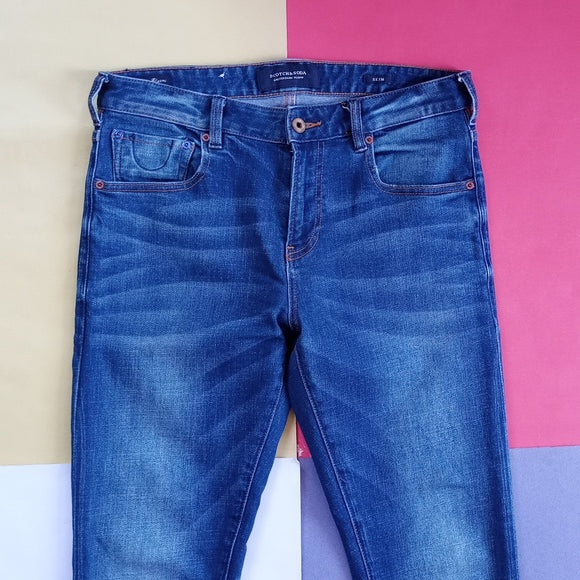 Scotch & Soda Skim AMS Blauw Favorite Denim Jeans