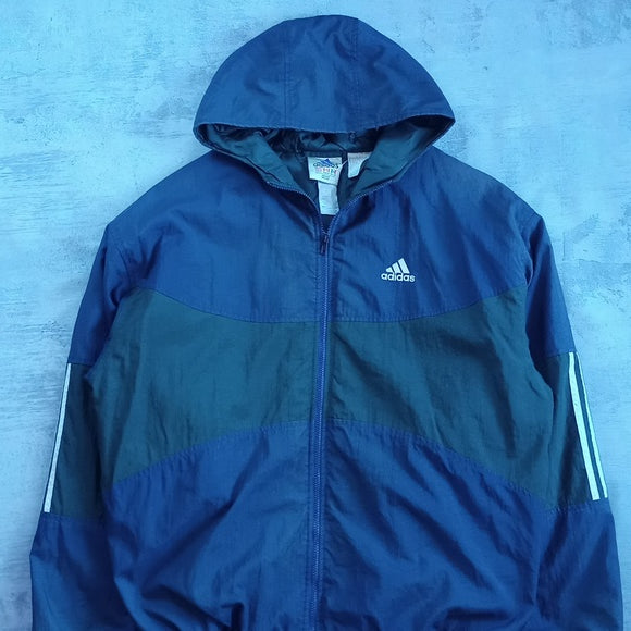 Vintage 90s Adidas Blue/Green Essential Winter Jacket