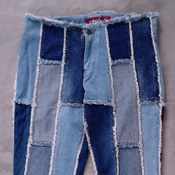 Vintage 90s Zana di Patchwork Denim Jeans