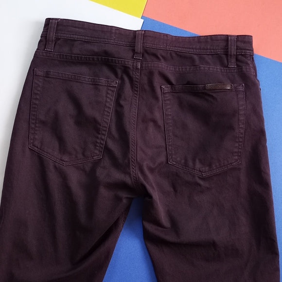 Dolce & Gabbana Denim Jeans Maroon Stretch TP-G654MT