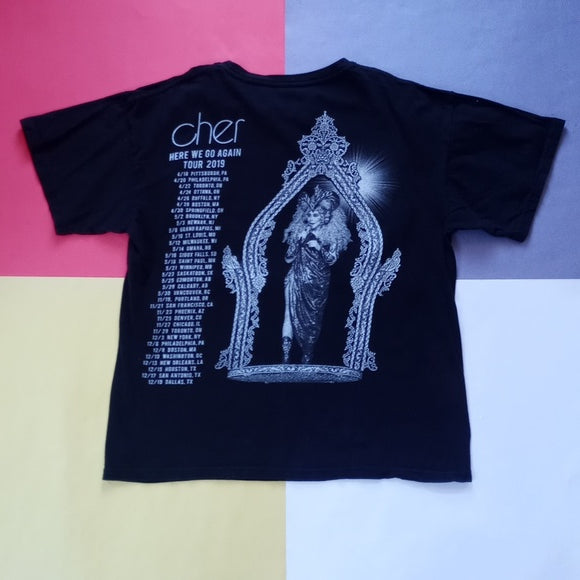 CHER Believe Here We Go Again Tour 2019 BIG PRINT T-Shirt Unisex