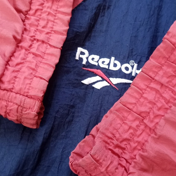 VINTAGE 90s Reebok Red/Blue Colour Block Windbreaker