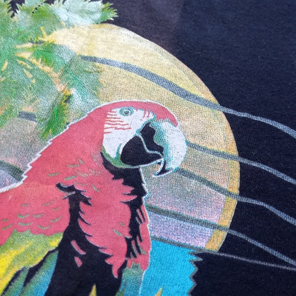 Vintage 90s DELTA Airlines Parrot Promo Single Stitch T-Shirt UNISEX
