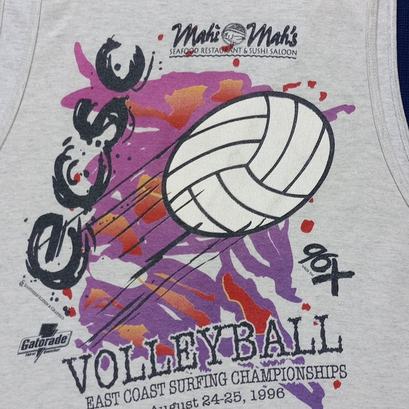 Vintage 1996 East Coast Surfing Champions Volleyball Single Stitch Muscle Tee