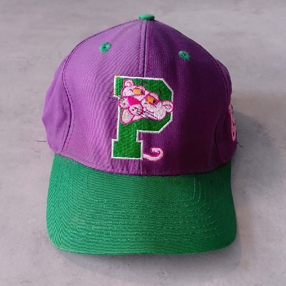 Vintage 1993 Pink Panther Embroidered Snap Back Hat