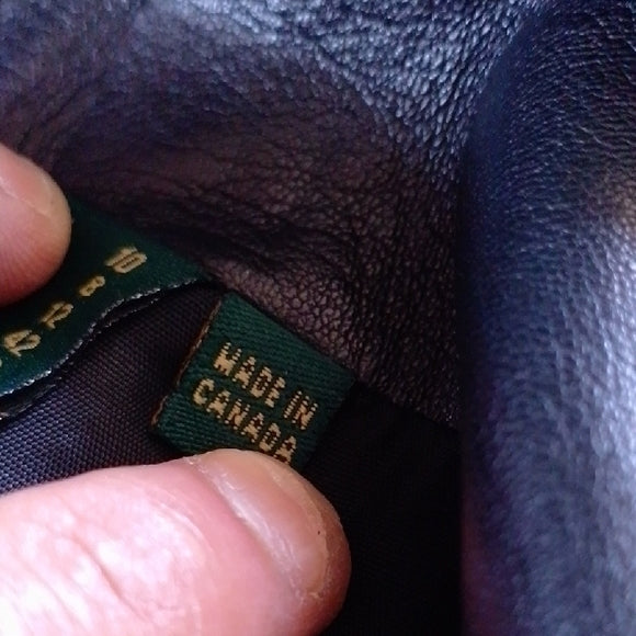 Vintage DANIER Black Leather Pants