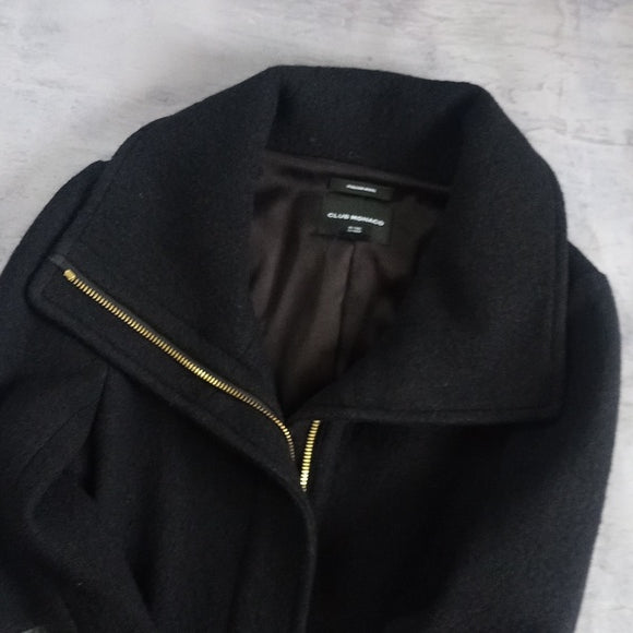 Women's Club Monaco Italian Wool Zip-Up Jacket Style# 295642134