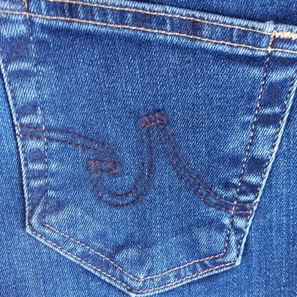 AG ANGEL EXTENDED Low Rise Boot Flare Denim Jeans