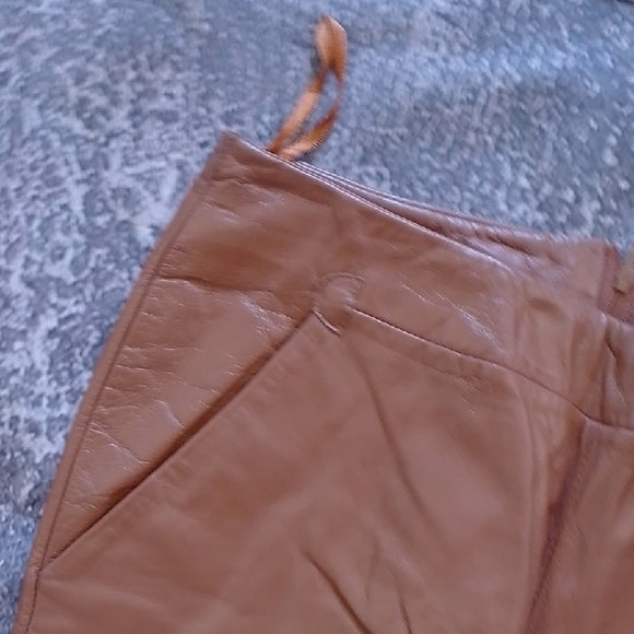 Danier Brown Leather Pants