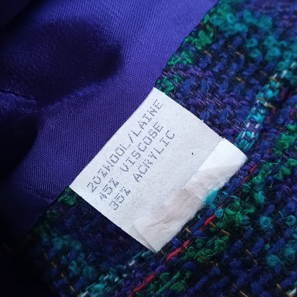 Vintage 90s Wool Funky Work Blazer