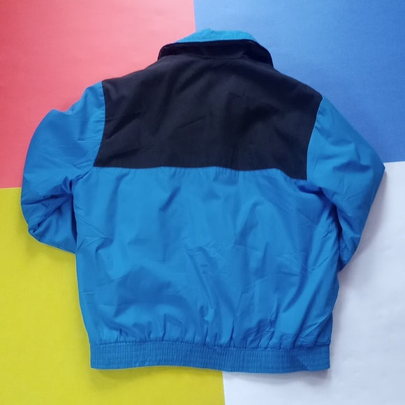 Vintage 90s Sears Blue Black Colour Block Essential Jacket UNISEX