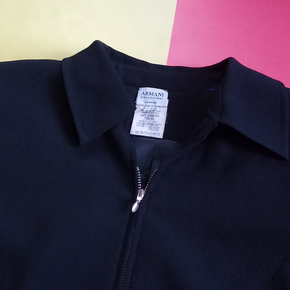 Vintage Amani Collezioni Black Blazer Epaulettes