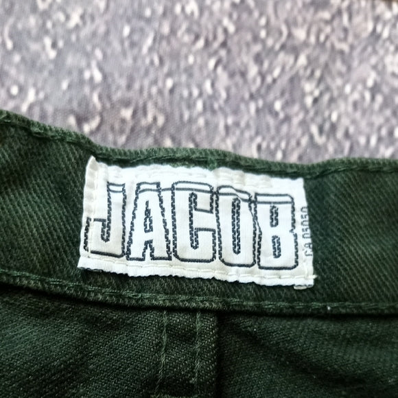 VINTAGE 1990s MOM JEANS JACOB GREEN DENIM JEANS SIZE: 32