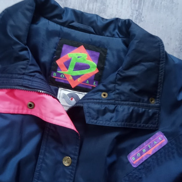Vintage 90s Blue/Pink Essential Ski Jacket Entrant Fabric