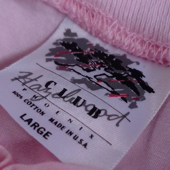 Vintage 90s Pink Desert Sunrise with Cactus Double Sided SHIRT UNISEX