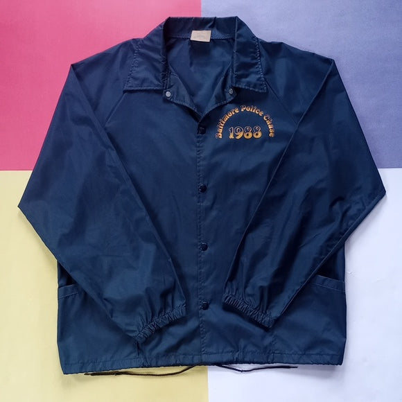 Vintage 1988 Baltimore Police Chase Miller Lite Button-Up Jacket Unisex