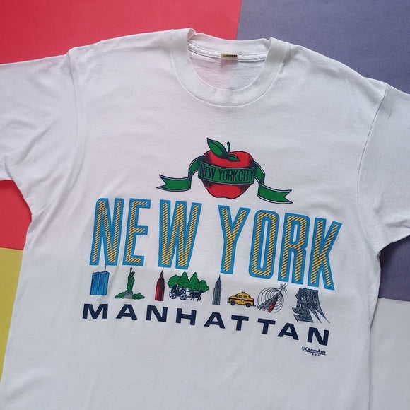 Vintage 1990 New York Manhattan Screen Stars Single Stitch T-Shirt