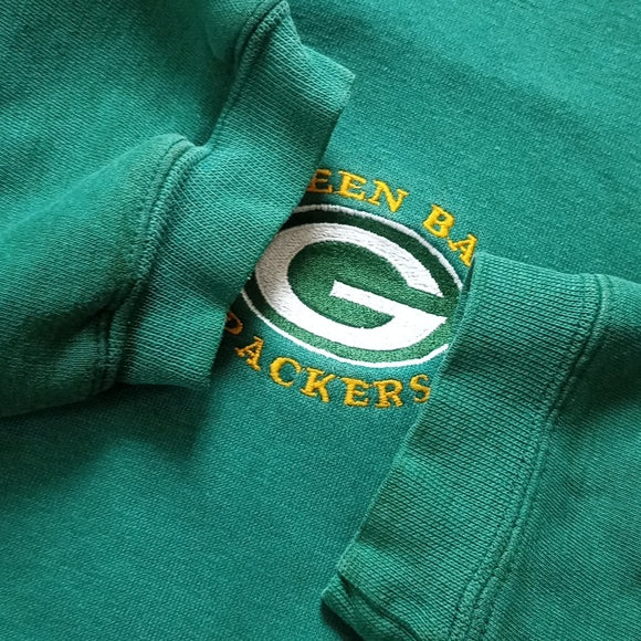 Vintage 90s Starter Green Bay Packers NFL Crewneck Sweater Embroidered