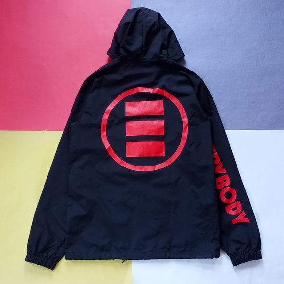 Logic Everybody Button-Up Jacket With Hood Big Logo