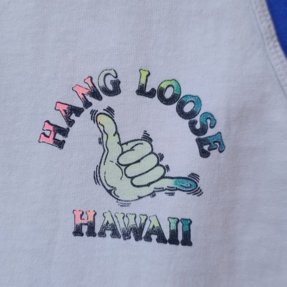 Vintage 90s Hang Loose Hawaii Graphic Muscle Shirt UNISEX