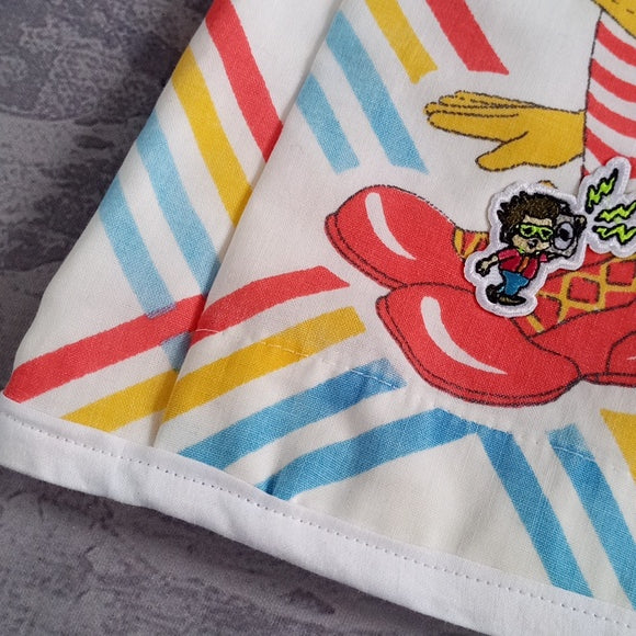 Vintage 1978 Boom Box Benny's "Golden Arches" Custom Patchwork Shorts – UNISEX