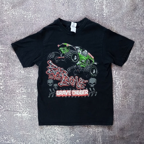 GRAVE DIGGER BAD TO THE BONE MONSTER TRUCK T-SHIRT