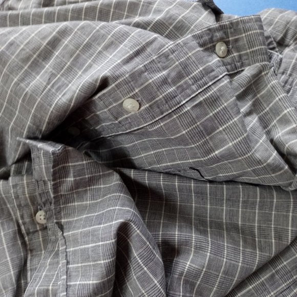 Vintage Christian Dior Fancy Checkered Button-Up Shirt
