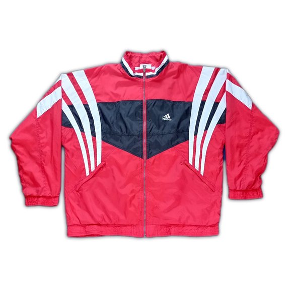 Vintage 90s ADIDAS YORK University Windbreaker Jacket Unisex