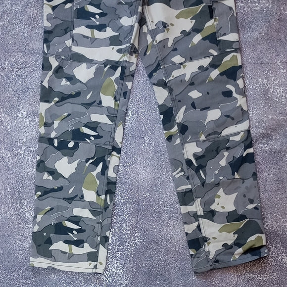 DECATHLON ROBUST CARGO TROUSERS STEPPE 300 CAMOUFLAGE WOODLAND GREY