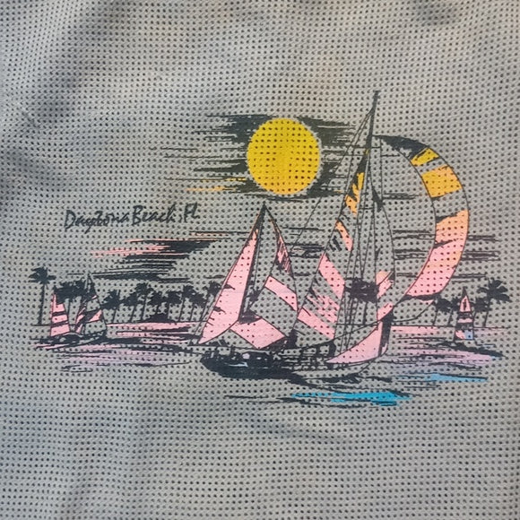 Vintage 90s Daytona Beach FL Mesh Shirt
