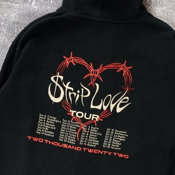OFFICIAL KAROL G 2022 Strip Love Tour Black Hoodie