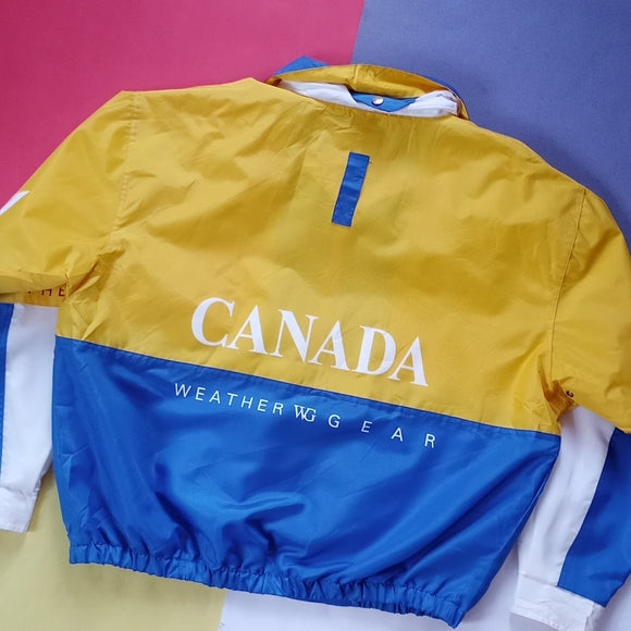 Vintage 90s Canada Weather Gear Windbreaker Jacket Unisex