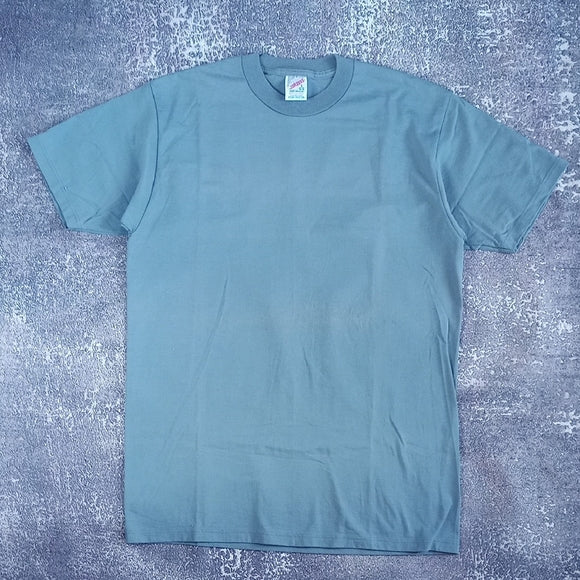 Vintage 90s BLANK Jerzees Made in USA T-Shirt Grey Size L