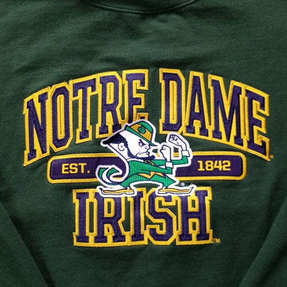 Notre Dame Fighting Irish Embroidered Crewneck Sweater