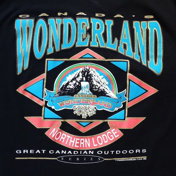 Vintage 1993 Canadas Wonderland Northern Lounge Graphic Single Stitch T-Shirt