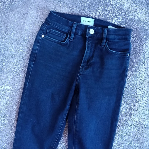 FRAME Le High Skinny Denim Jeans STYLE# LHSK793 ONYX INDIGO