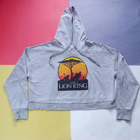 Disney Lion King Crop Top Hooded Sweater