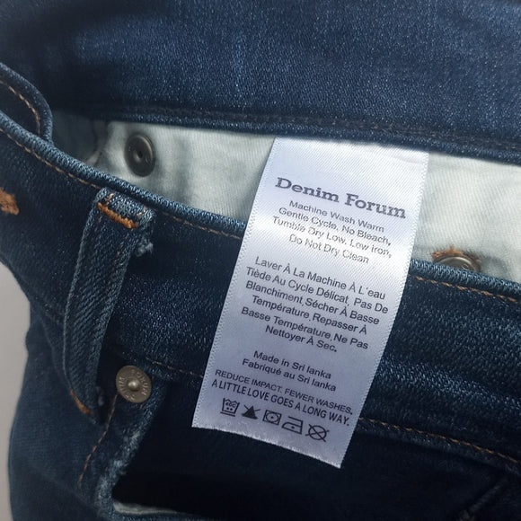 Denim Forum The Nico Rise Skinny Crop Denim Jeans UHS10-6113A-38
