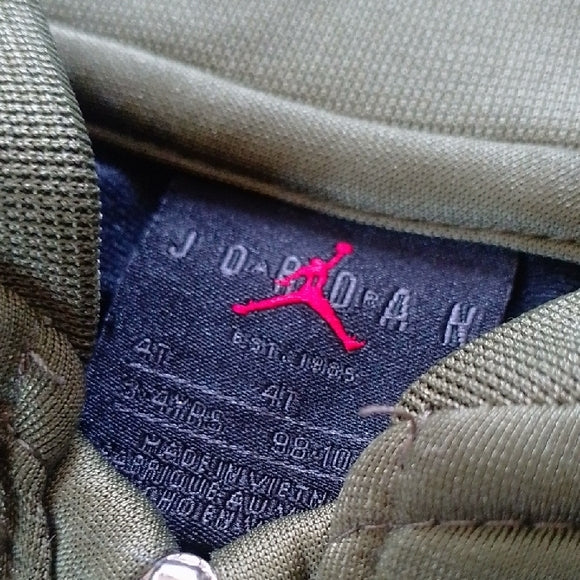 JORDAN Olive and Navy Zip-Up Jacket Tracksuit