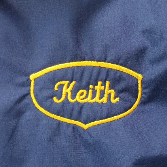 Vintage 90s Mystic Carvers Club Sailing Ship Keith Zip-Up Jacket Embroidered
