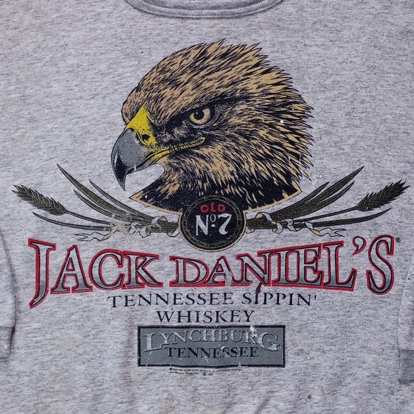 Vintage 1990 Jack Daniels Tennessee Sipping Whiskey Eagle Head Sweater Unisex