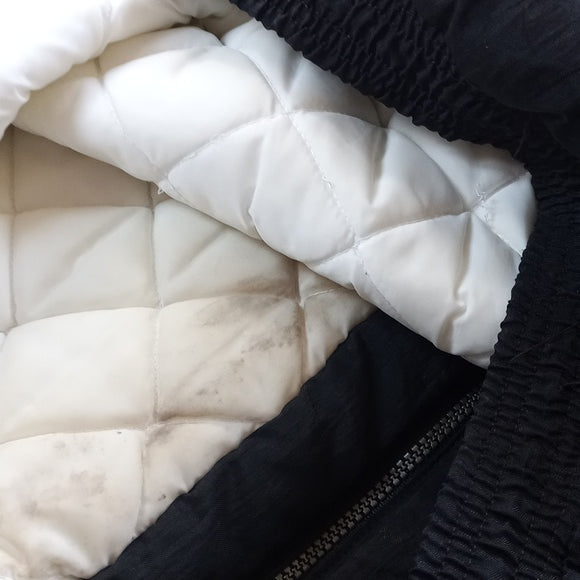 Vintage 90s Adidas Essential Striped Winter Jacket With Hood RED/White/BLACK