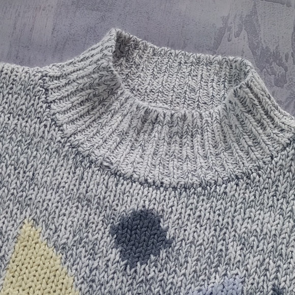 Vintage Flower Pattern Crewneck Mom/Dad Sweater