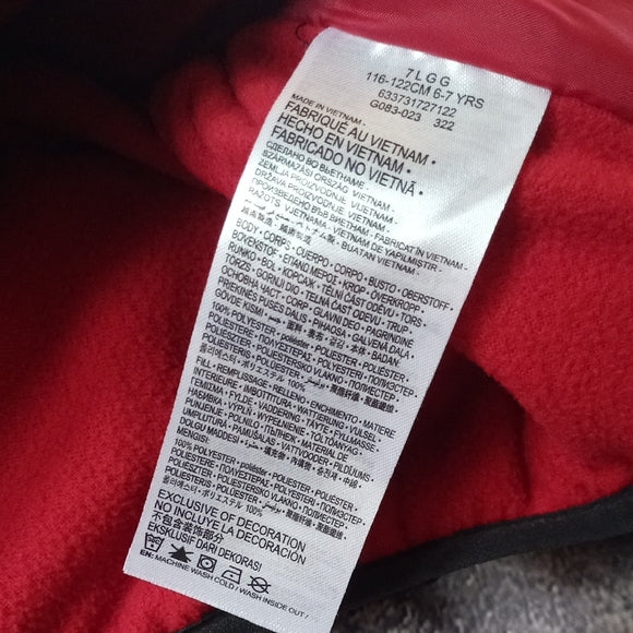 Nike JUST DO IT Black and Red Hooded Jacket PUFFER