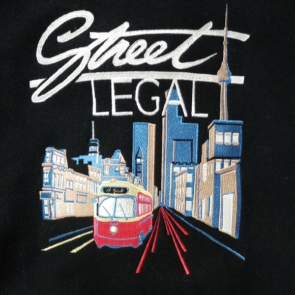Vintage 90s STREET LEGAL Embroidered VARSITY JACKET UNISEX