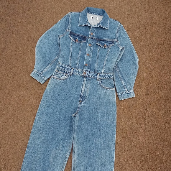 Agolde Silka Denim Jumpsuit